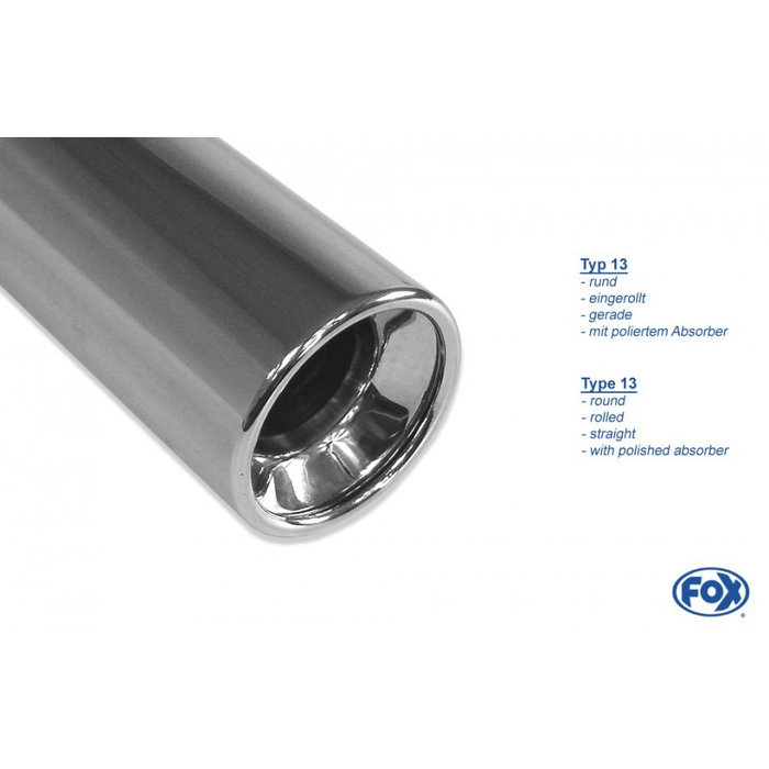 Fox Tubo Escape Au051225-071 FXAU051225-071 Homologado Alto Rendimiento