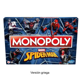 Hasbro Gaming F3968 Monopoly Spiderman Edición Griega Marvel Hasbro Gaming