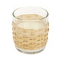Home Deco Factory Vela Perfumada Aroma Higos, Forma Trenzado Palmeta, Cera Parafina 230g, Duración 15h, Diámetro 8.5 cm Altura 10 cm