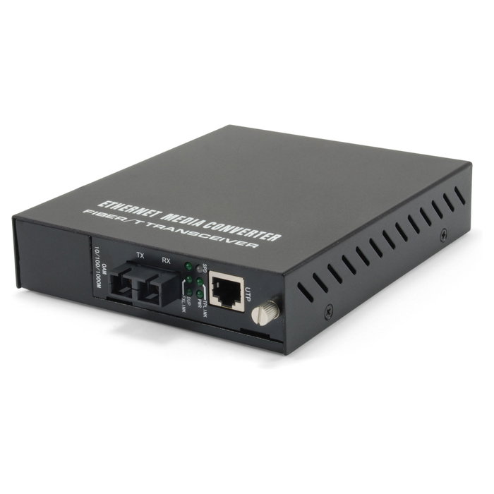 LevelOne GVM-1220 Media Converter 1000Base-T a 1000Base-X Monomodo 20km, 10/100/1000 Mbps, Conector FC/SC/ST