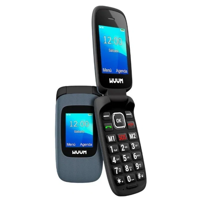 SPC WUUM 2335N Teléfono Móvil Básico Negro, Pantalla 2.4", Dual SIM, Radio FM, Bluetooth, Memoria Ampliable MicroSD, Cámara, Linterna