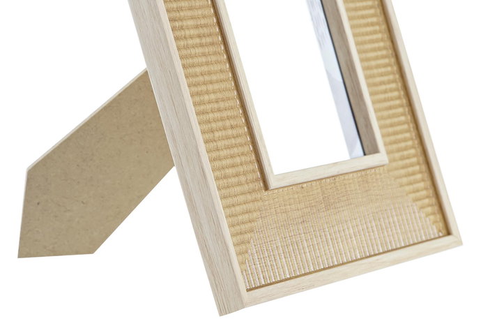 DKD Home Decor Marco de Fotos 10x15 MDF Natural 19x1,5x24 cm