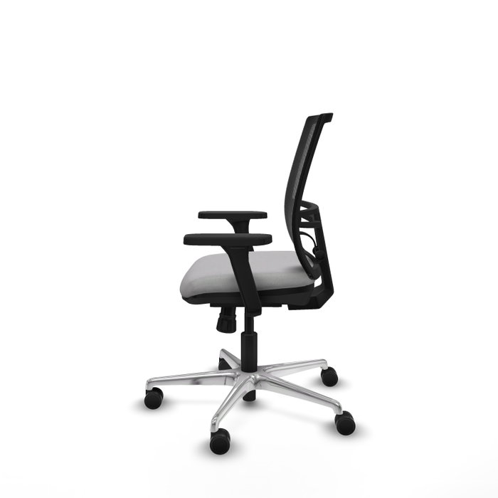 PIQUERAS Y CRESPO Silla de oficina Yunquera con mecanismo Sincro, Gris claro y Negro PIQUERAS Y CRESPO Silla de oficina Yunquera con mecanismo Sincro, Gris claro y Negro
