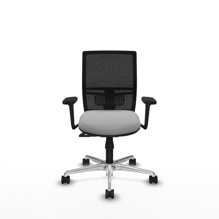 PIQUERAS Y CRESPO Silla de oficina Yunquera con mecanismo Sincro, Gris claro y Negro PIQUERAS Y CRESPO Silla de oficina Yunquera con mecanismo Sincro, Gris claro y Negro