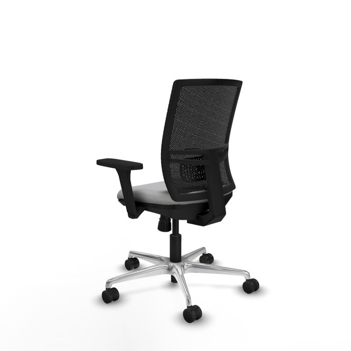 PIQUERAS Y CRESPO Silla de oficina Yunquera con mecanismo Sincro, Gris claro y Negro PIQUERAS Y CRESPO Silla de oficina Yunquera con mecanismo Sincro, Gris claro y Negro
