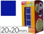 Apli Gomets Cuadrados Azules de 20x20 mm - Rollo de 1.770 Unidades