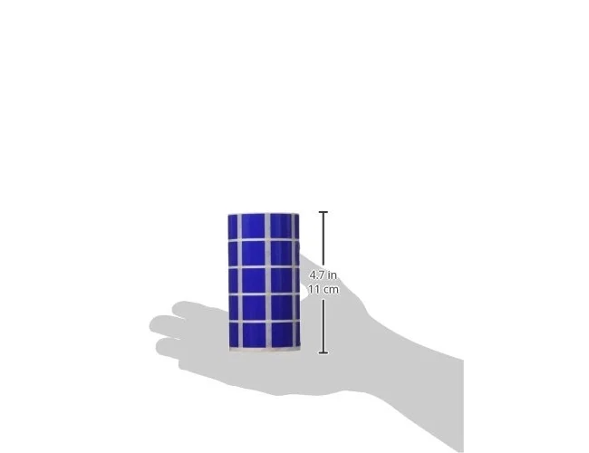 Apli Gomets Cuadrados Azules de 20x20 mm - Rollo de 1.770 Unidades