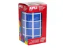 Apli Gomets Cuadrados 20x20 mm Azul - Rollo de 1770 unidades