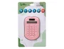 Liderpapel xf41 Calculadora de Bolsillo 8 Dígitos Solar y Pilas Color Rosa