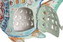 DKD Home Decor Decoración Metal Azul y Multicolor 27x8x21 cm