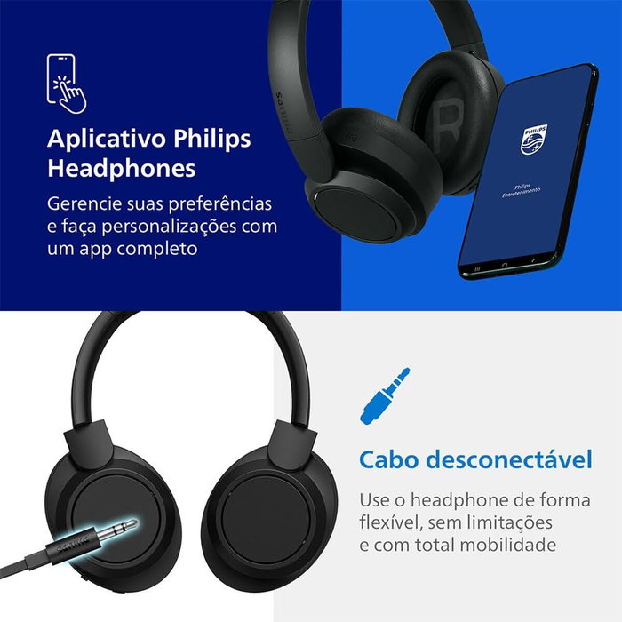 Philips TAH6509 Auriculares Inalámbricos Negros con Micrófono