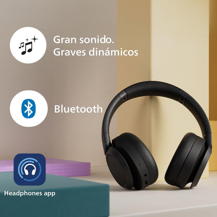 Philips TAH6509 Auriculares Inalámbricos Negros con Micrófono