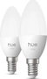 Philips Hue E14 B39 Pack de 2 Bombillas LED de Luz Blanca (2700 K)