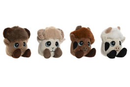 DKD Home Decor Peluches de Animales Multicolor Surtido de 4