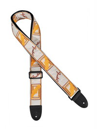 Correa Fender 50 mm Monograma Blanco/Marrón/Amarillo