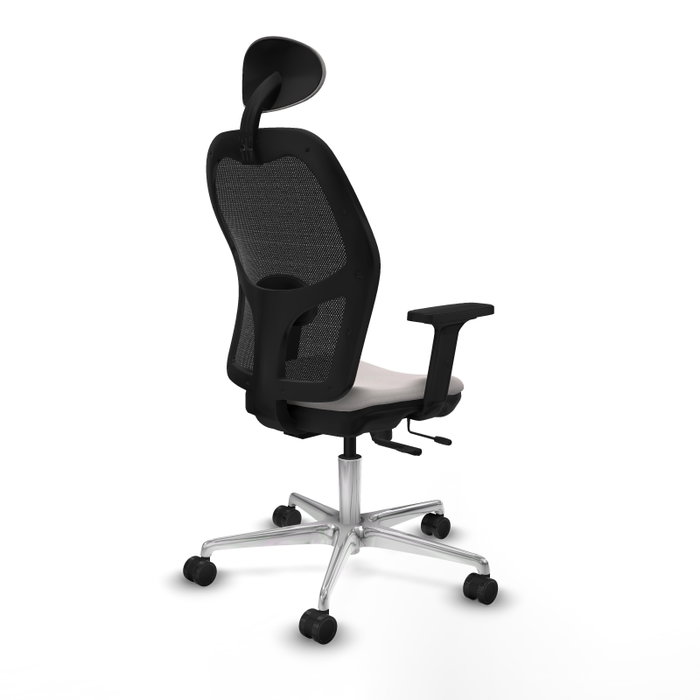 PIQUERAS Y CRESPO Silla de oficina Jorquera con mecanismo Sincro/Traslack, Blanco y Negro PIQUERAS Y CRESPO Silla de oficina Jorquera con mecanismo Sincro/Traslack, Blanco y Negro
