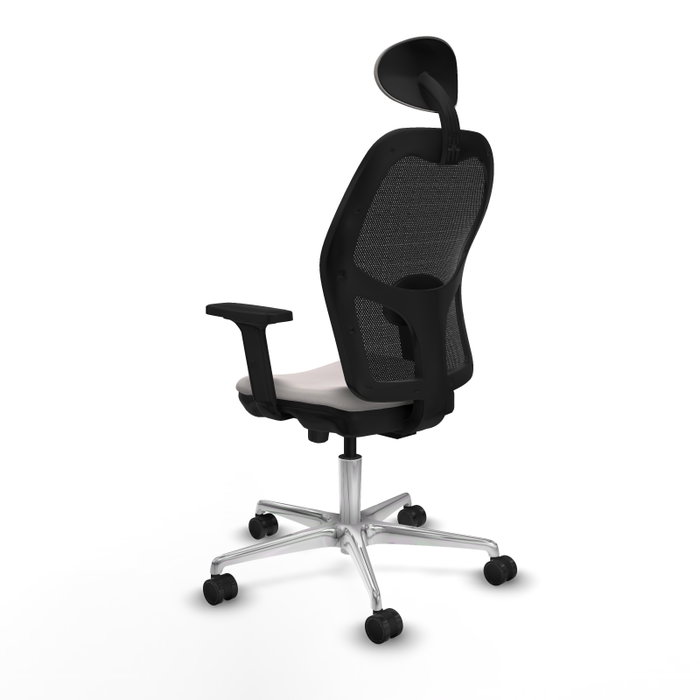 PIQUERAS Y CRESPO Silla de oficina Jorquera con mecanismo Sincro/Traslack, Blanco y Negro PIQUERAS Y CRESPO Silla de oficina Jorquera con mecanismo Sincro/Traslack, Blanco y Negro