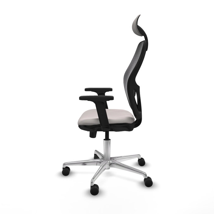 PIQUERAS Y CRESPO Silla de oficina Jorquera con mecanismo Sincro/Traslack, Blanco y Negro PIQUERAS Y CRESPO Silla de oficina Jorquera con mecanismo Sincro/Traslack, Blanco y Negro