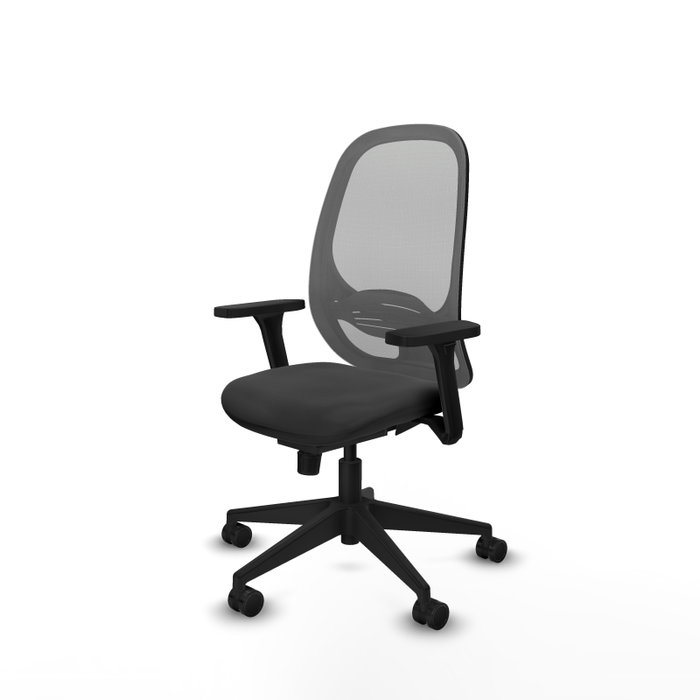 PIQUERAS Y CRESPO Silla de oficina Cilanco con mecanismo Sincro, Gris