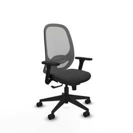 PIQUERAS Y CRESPO Silla de oficina Cilanco con mecanismo Sincro, Gris