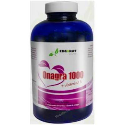 ERGONAT Onagra 1000 mg 180 Cápsulas - Síndrome Menstrual, Menopausia y Desajustes Hormonales con Vitamina E ERGONAT Onagra 1000 mg 180 Cápsulas - Síndrome Menstrual, Menopausia y Desajustes Hormonales con Vitamina E