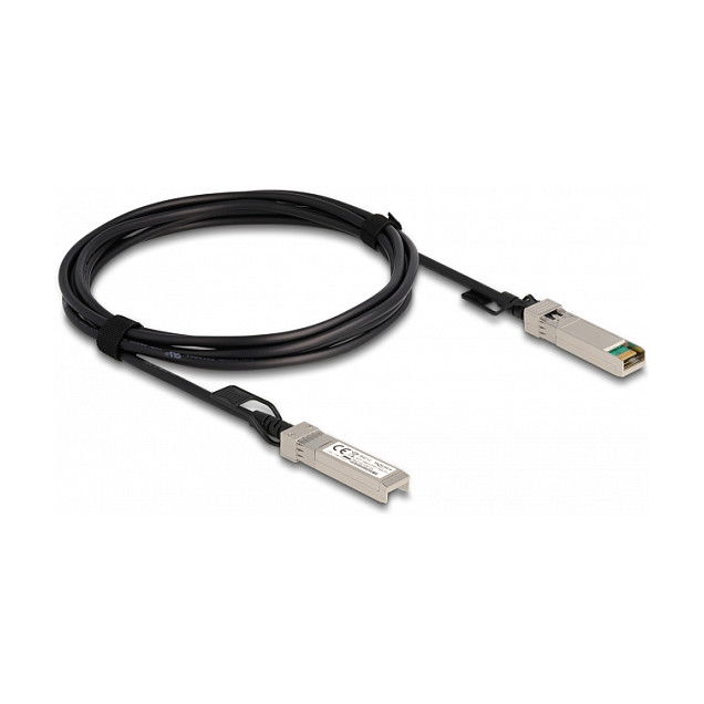 DELOCK Cable Twinax SFP+ a SFP+ 3 metros, 3 m, DeLOCK, Negro, 82599