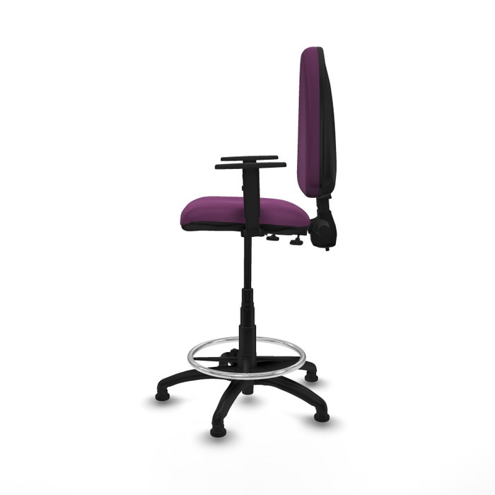 PIQUERAS Y CRESPO Taburete Aýna Morado con Brazos 1D PIQUERAS Y CRESPO Taburete Aýna Morado con Brazos 1D