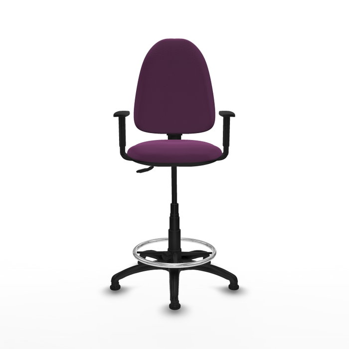 PIQUERAS Y CRESPO Taburete Aýna Morado con Brazos 1D PIQUERAS Y CRESPO Taburete Aýna Morado con Brazos 1D
