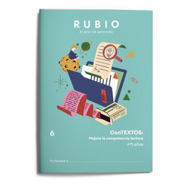 RUBIO Cuaderno A4 Competencia Lectora 6º de Primaria (+11 años)