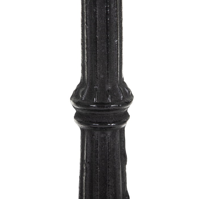 Mesa Comedor Blanco-Negro Metal-Mármol 80 X 80 X 71 cm