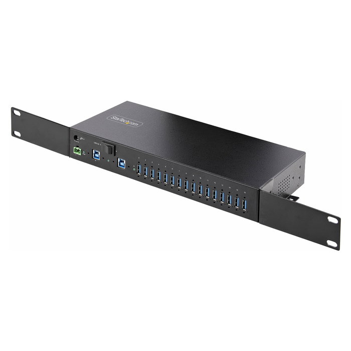 StarTech.com Hub Industrial USB 3.2 de 16 Puertos con Conmutador de Doble Host y Carcasa de Acero StarTech.com Hub Industrial USB 3.2 de 16 Puertos con Conmutador de Doble Host y Carcasa de Acero