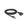 DeLOCK 90778 Cable de extensión de red Cat6a S/FTP RJ45 macho a hembra 3 m negro