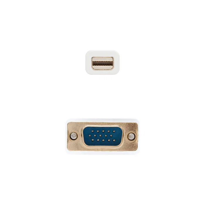 Nanocable Cable conversor Mini DP macho a VGA macho 2m Blanco