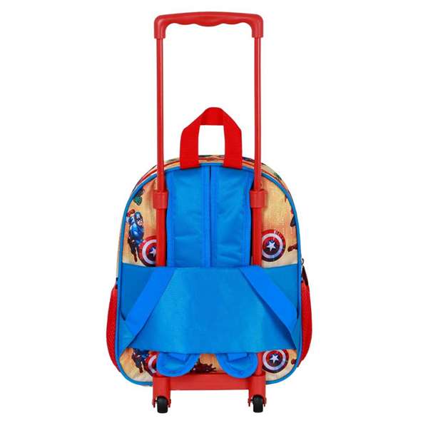 Karactermania Mochila 3D Los Vengadores Attack Infantil Pequeña con Ruedas 26 x 13 x 34 cm