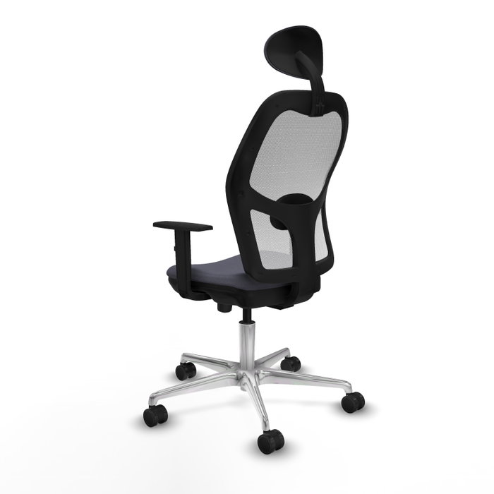 PIQUERAS Y CRESPO Silla de oficina Jorquera Gris y Blanca con mecanismo Sincro/Traslack PIQUERAS Y CRESPO Silla de oficina Jorquera Gris y Blanca con mecanismo Sincro/Traslack