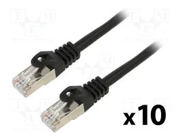 LANBERG Patch Cord Cat 6 F/UTP 1m Negro