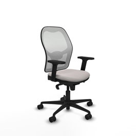 PIQUERAS Y CRESPO Silla de oficina Jorquera con mecanismo Sincro en Blanco