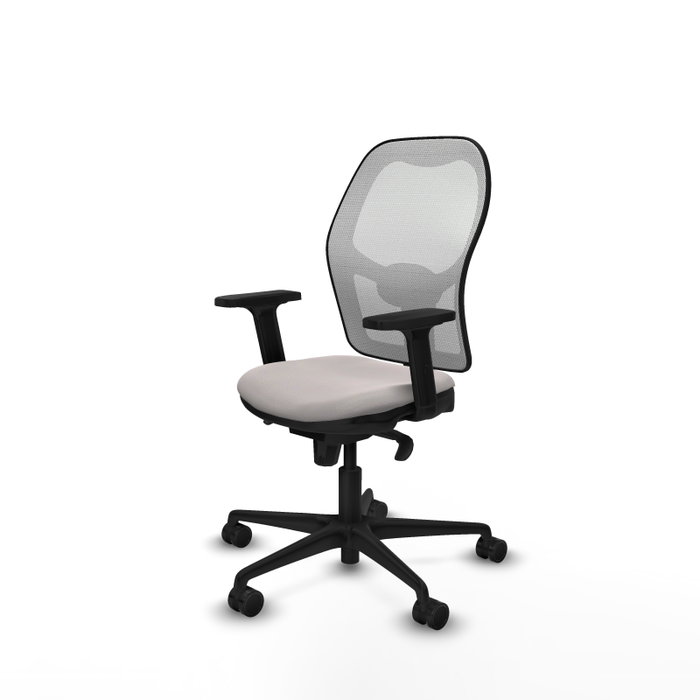 PIQUERAS Y CRESPO Silla de oficina Jorquera con mecanismo Sincro en Blanco