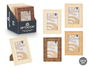 Giftdecor Portafoto Rayado 10x15 Plástico, Madera, Vidrio Surtidos Beige, Crema, Marron 15.5x20.5x2 cm (Set de 24)