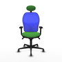 PIQUERAS Y CRESPO Silla de oficina Jorquera Verde y Azul