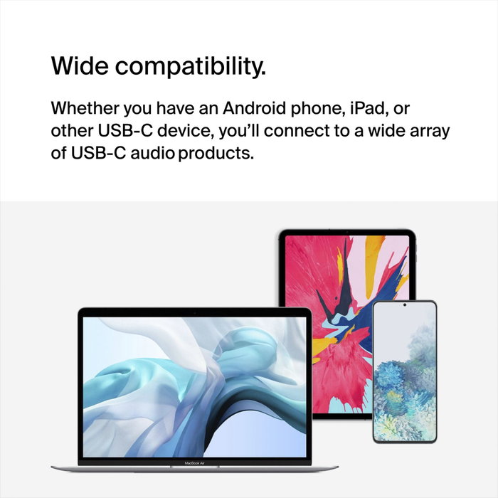 Belkin RockStar Adaptador de Audio y Carga USB-C, Blanco