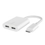 Belkin RockStar Adaptador de Audio y Carga USB-C, Blanco