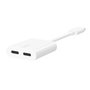 Belkin RockStar Adaptador de Audio y Carga USB-C, Blanco