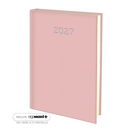 EDEUSTO Agenda Anual 2027 Ponza Cosida Tapa Acolchada Rojo