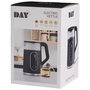 Day Hervidor de Agua 1,7 L 2200W Vidrio Borosilicato Control Electrónico 10 Memorias 13 Niveles Temperatura Variable 40/70/80/90°C