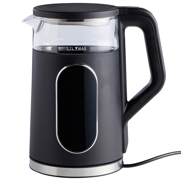 Day Hervidor de Agua 1,7 L 2200W Vidrio Borosilicato Control Electrónico 10 Memorias 13 Niveles Temperatura Variable 40/70/80/90°C