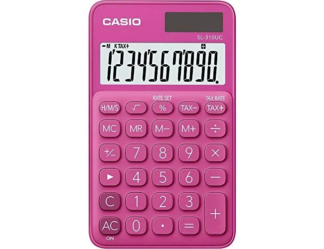 Casio SL-310UC-RD Calculadora de bolsillo 10 dígitos fucsia