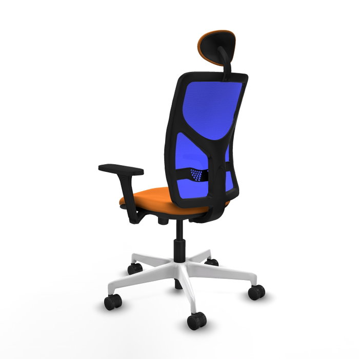 PIQUERAS Y CRESPO Silla de oficina Motilla Naranja y Azul PIQUERAS Y CRESPO Silla de oficina Motilla Naranja y Azul