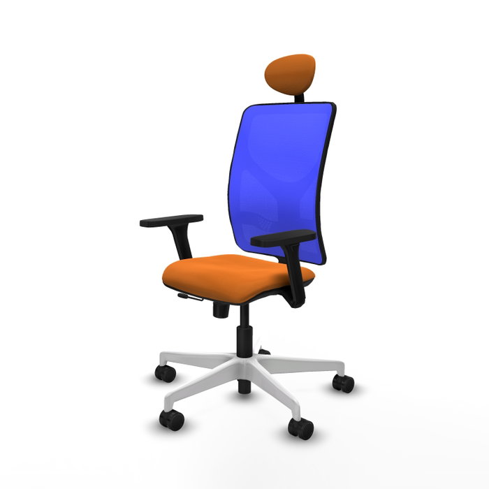 PIQUERAS Y CRESPO Silla de oficina Motilla Naranja y Azul PIQUERAS Y CRESPO Silla de oficina Motilla Naranja y Azul