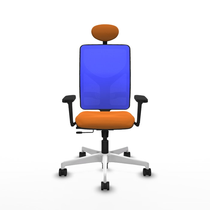 PIQUERAS Y CRESPO Silla de oficina Motilla Naranja y Azul PIQUERAS Y CRESPO Silla de oficina Motilla Naranja y Azul